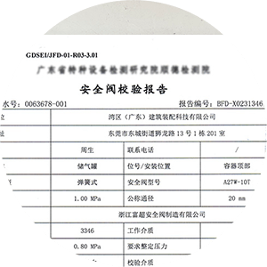 出具校验报告